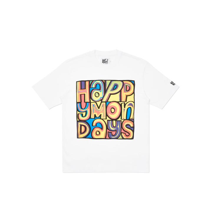 PALACE PALACE T-SHIRT HAPPY MONDAYS WHITE one color