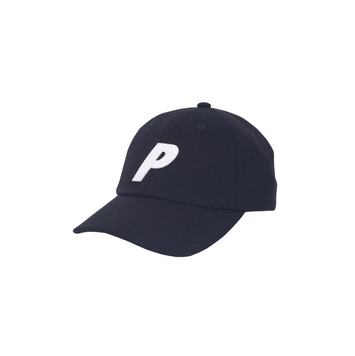 P 6-PANEL BLACK WOOL one color