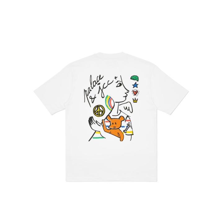 PALACE T-SHIRT JCDC WHITE one color