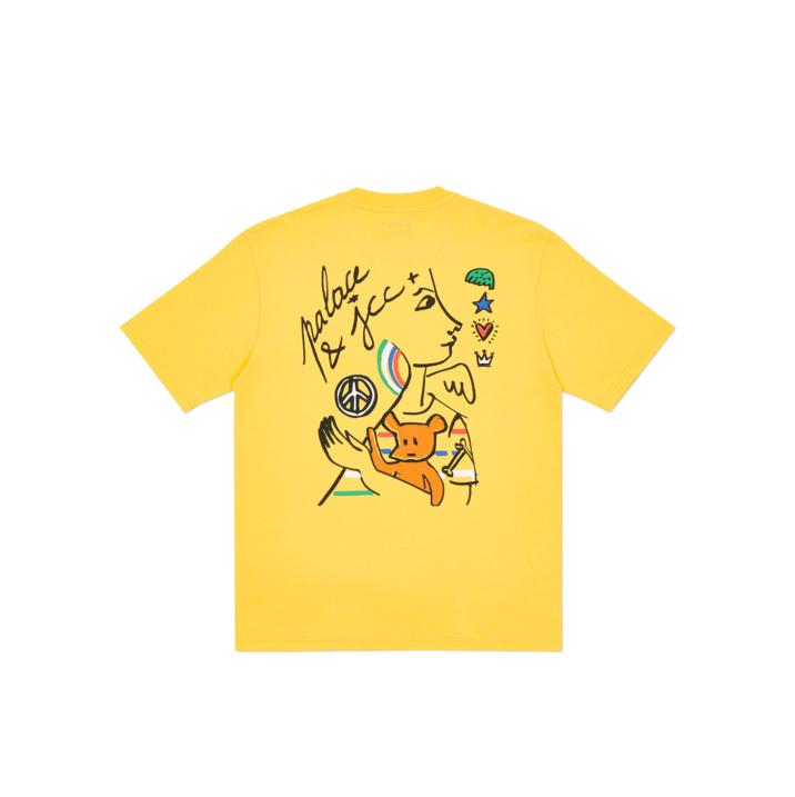 PALACE T-SHIRT JCDC YELLOW one color