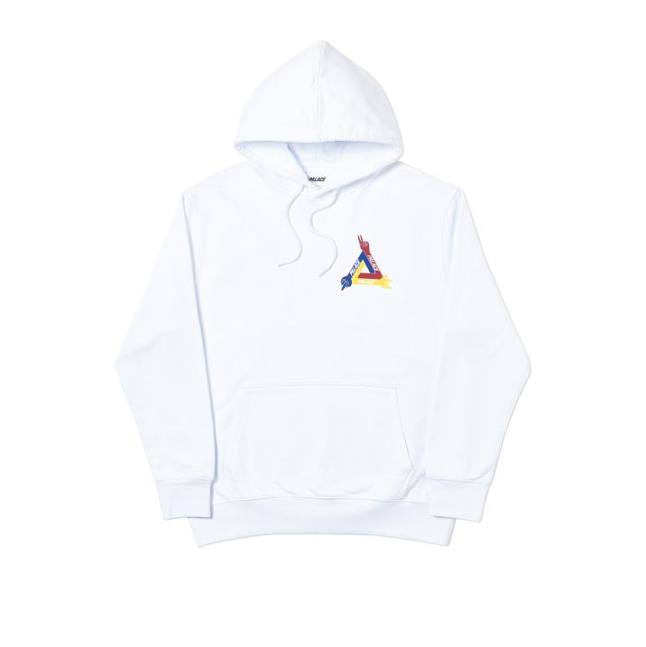 Thumbnail PALACE JCDC HOODIE WHITE one color