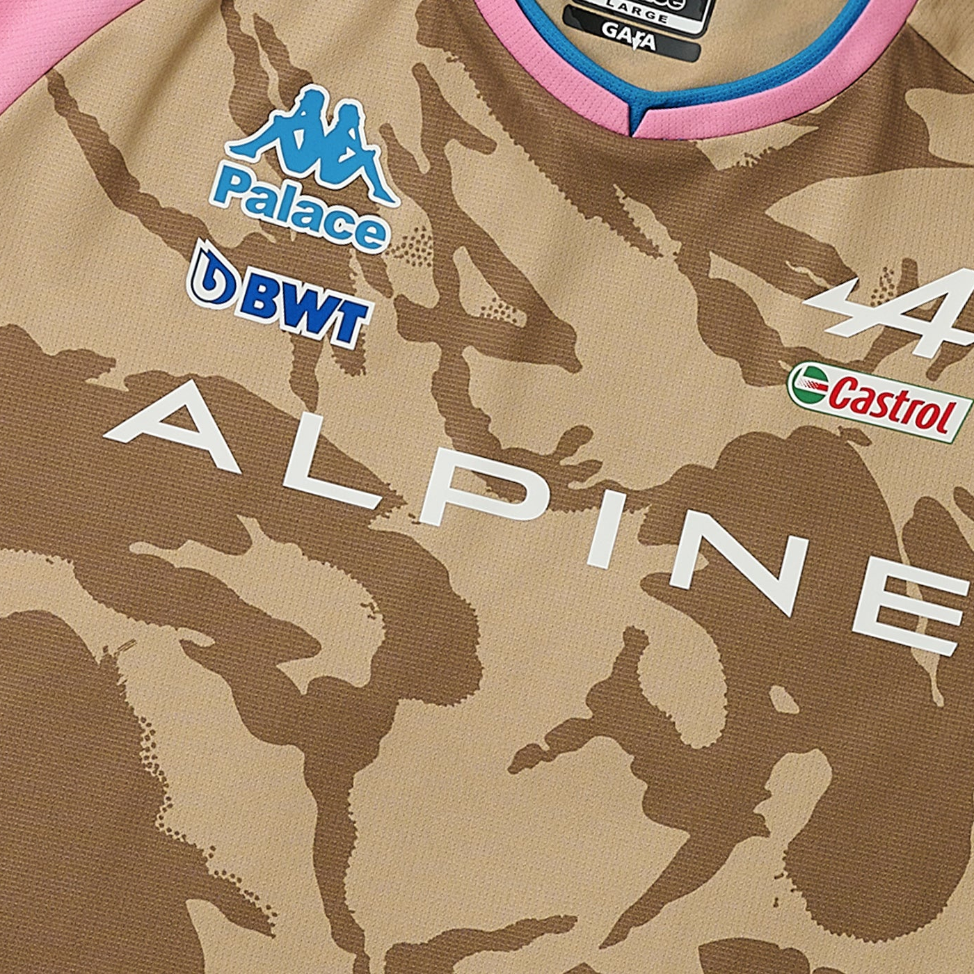 Thumbnail PALACE KAPPA FOR ALPINE DRIVER JERSEY DESERT CAMO one color