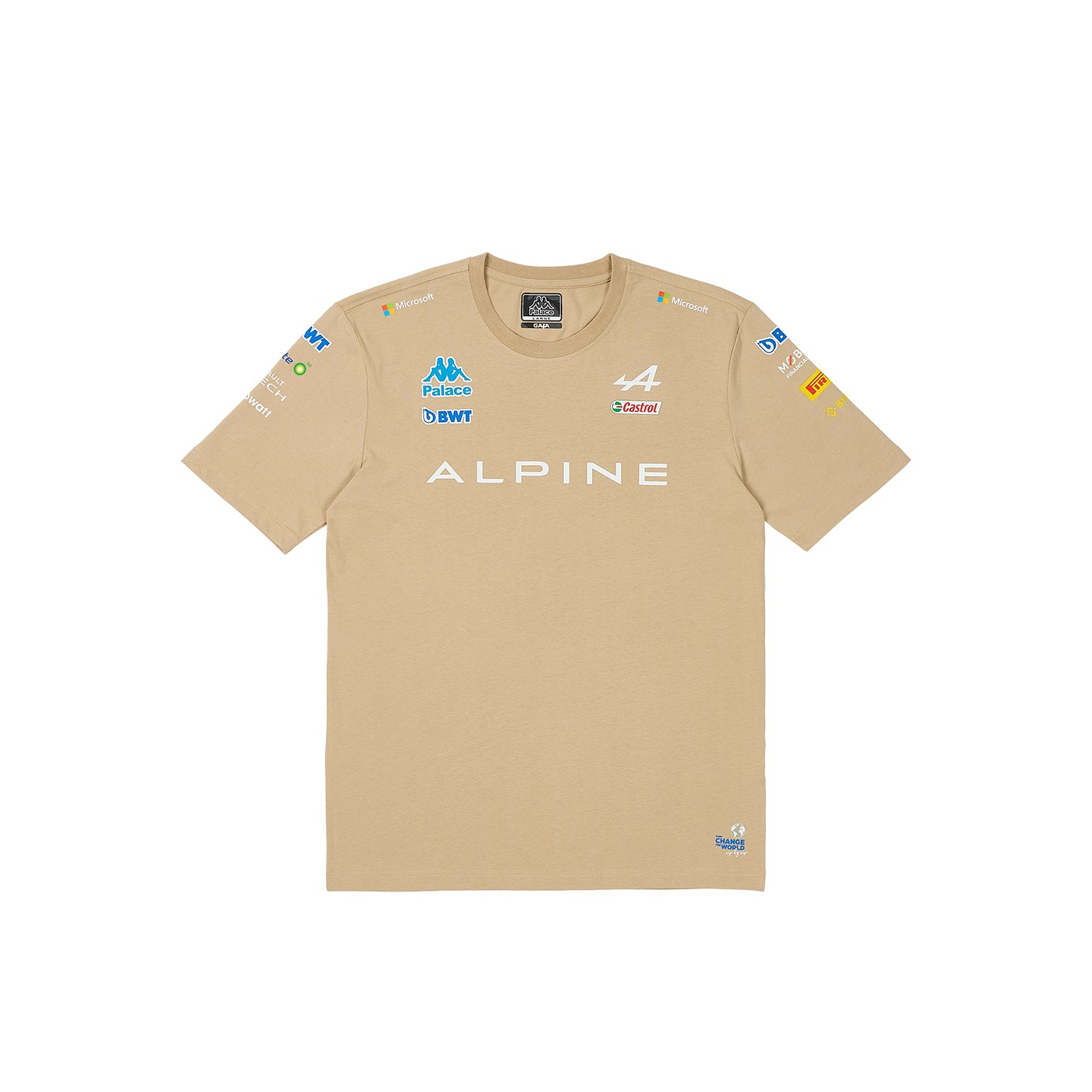 Thumbnail PALACE KAPPA FOR ALPINE T-SHIRT TAN one color