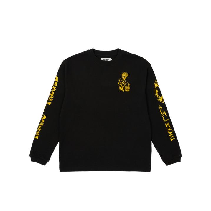 PALACE LS LOTTIES WAFFLE TOP BLACK one color