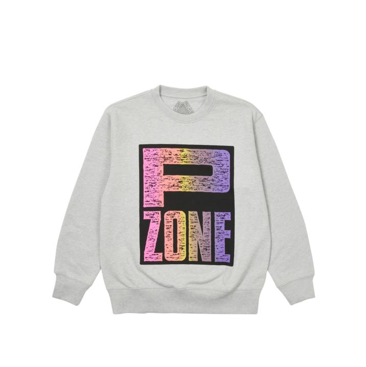 PALACE M-ZONE CREW PZONE GREY one color