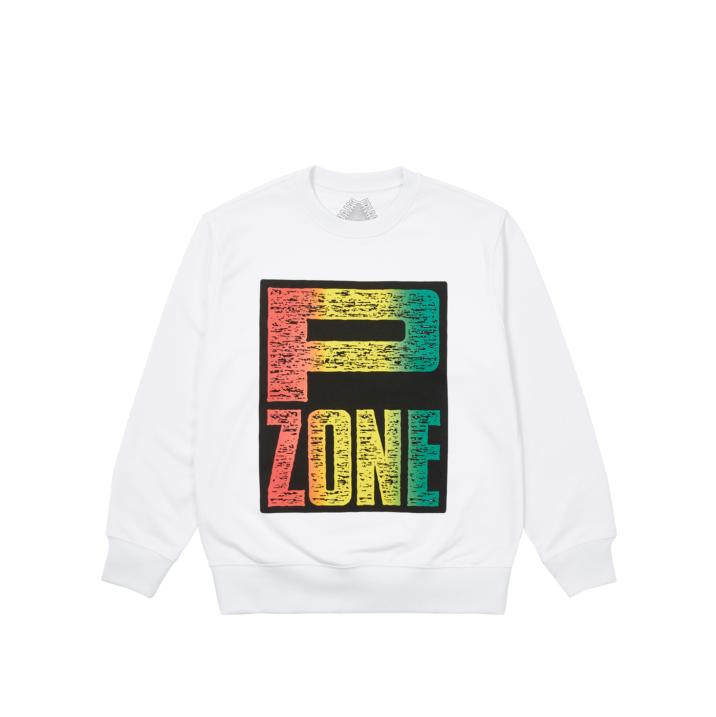 PALACE M-ZONE CREW PZONE WHITE one color