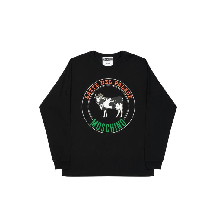 Thumbnail PALACE MOSCHINO COW LONGSLEEVE BLACK one color