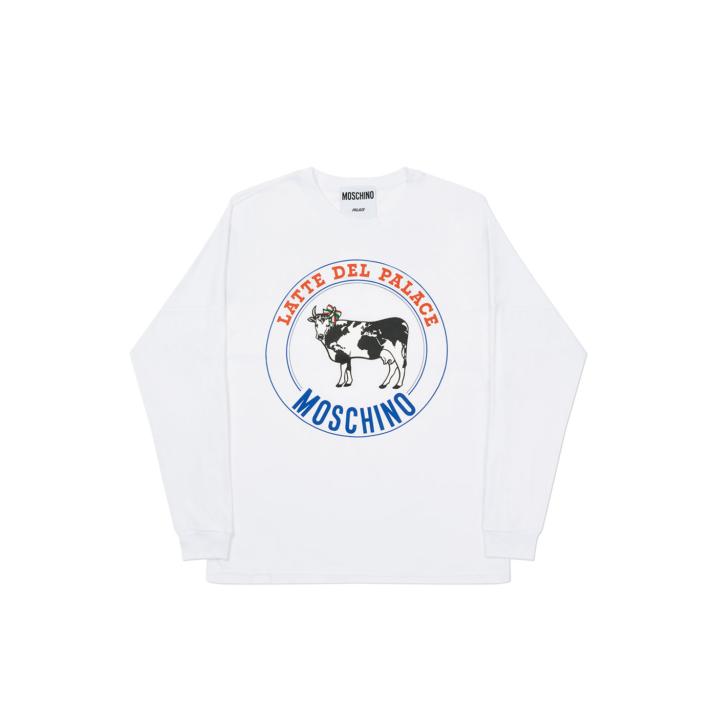 Thumbnail PALACE MOSCHINO COW LONGSLEEVE WHITE one color