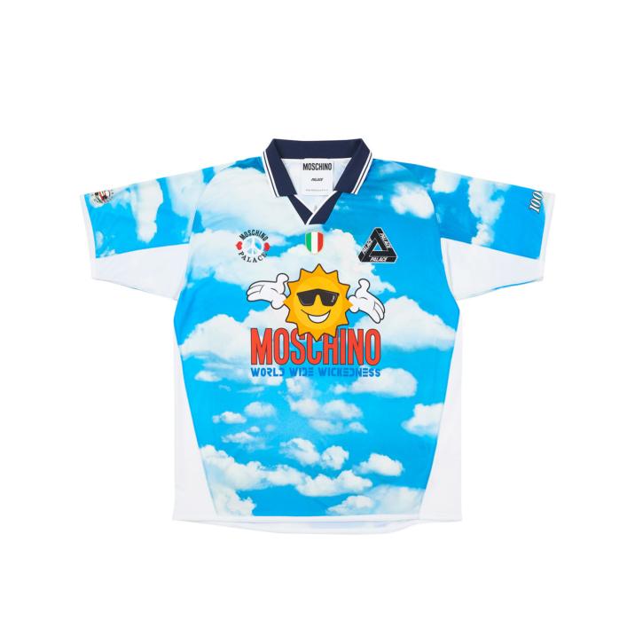 Thumbnail PALACE MOSCHINO FOOTBALL SHIRT BLUE CLOUD one color