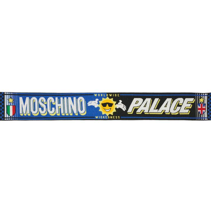 PALACE MOSCHINO SCARF BLUE one color