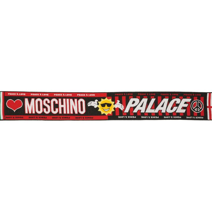 PALACE MOSCHINO SCARF RED one color