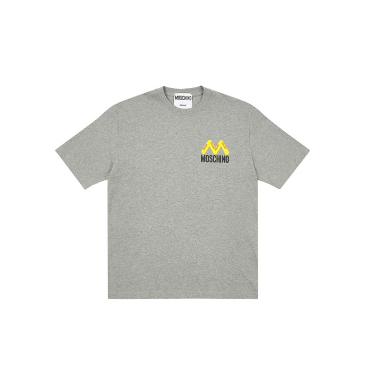 PALACE MOSCHINO T-SHIRT GREY MARL one color