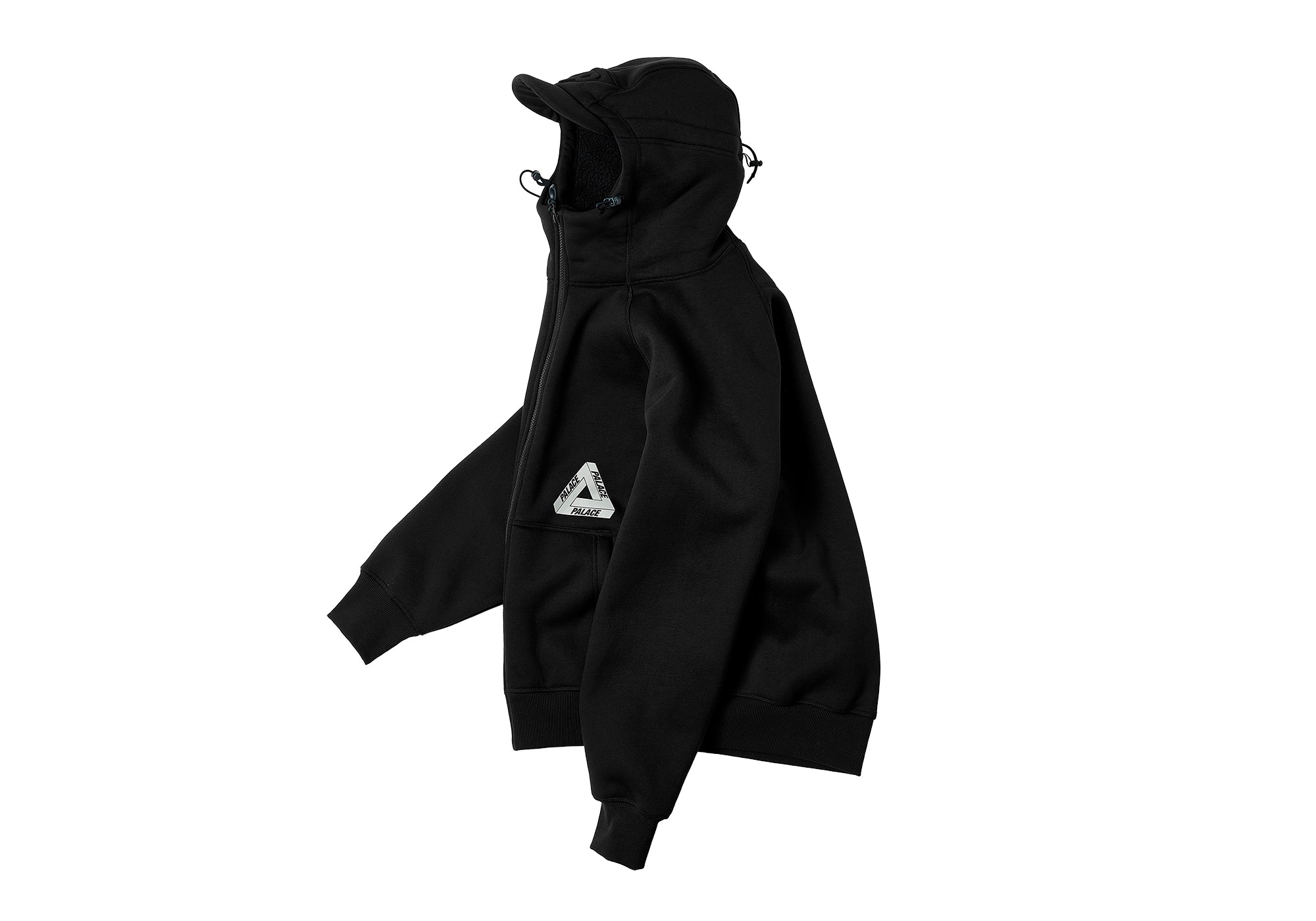 Thermal Bonded Cap Hood Black - Winter 2023 - Palace Community