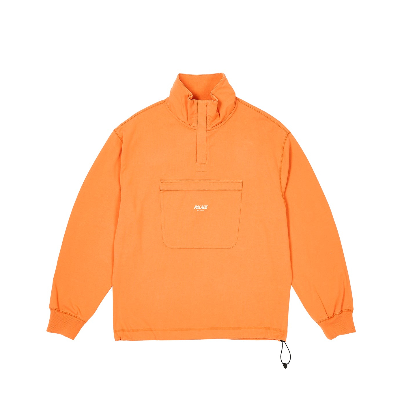 Thumbnail 1/4 ZIP WASHED FUNNEL TIGER ORANGE one color