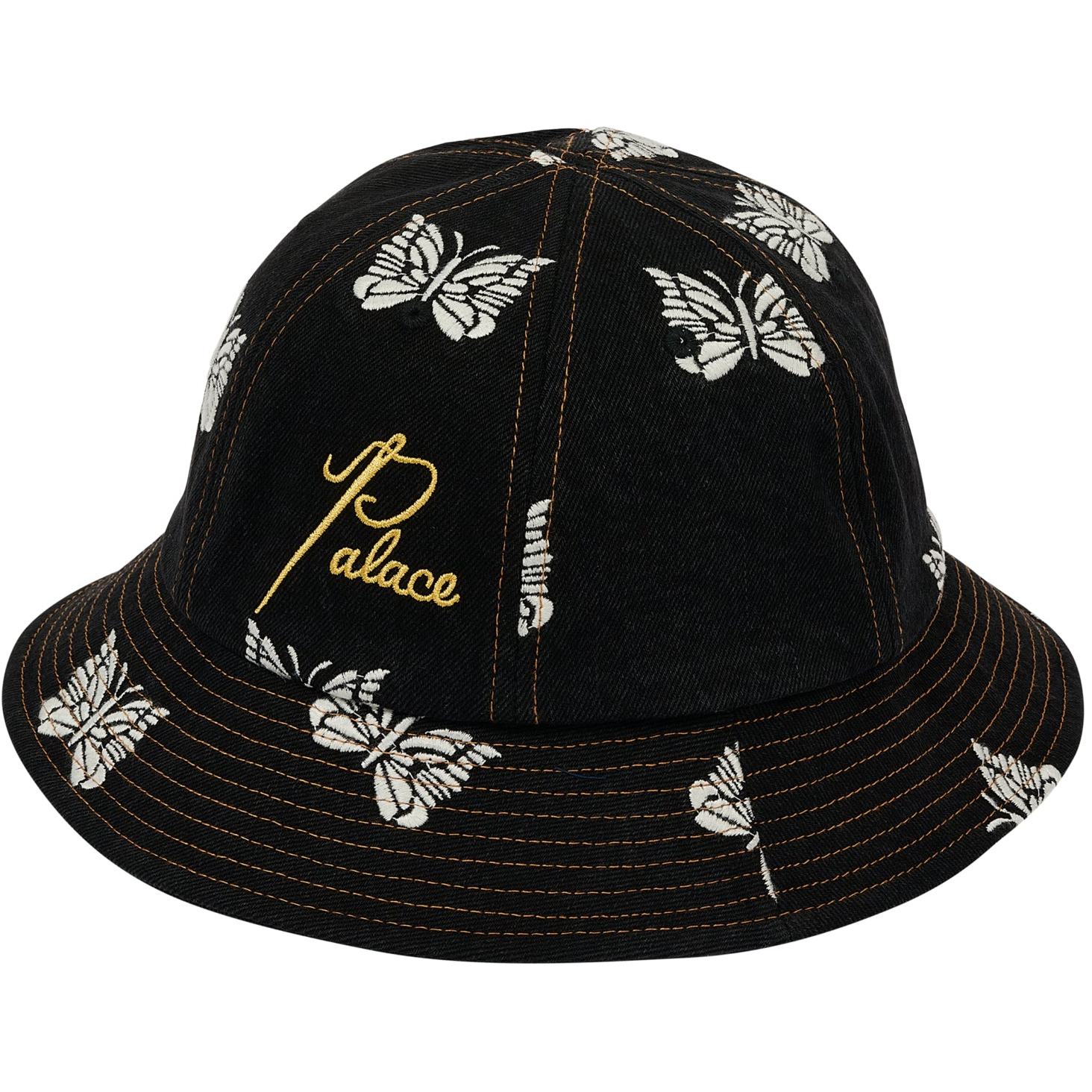 Thumbnail PALACE NEEDLES DENIM BUCKET HAT BLACK one color