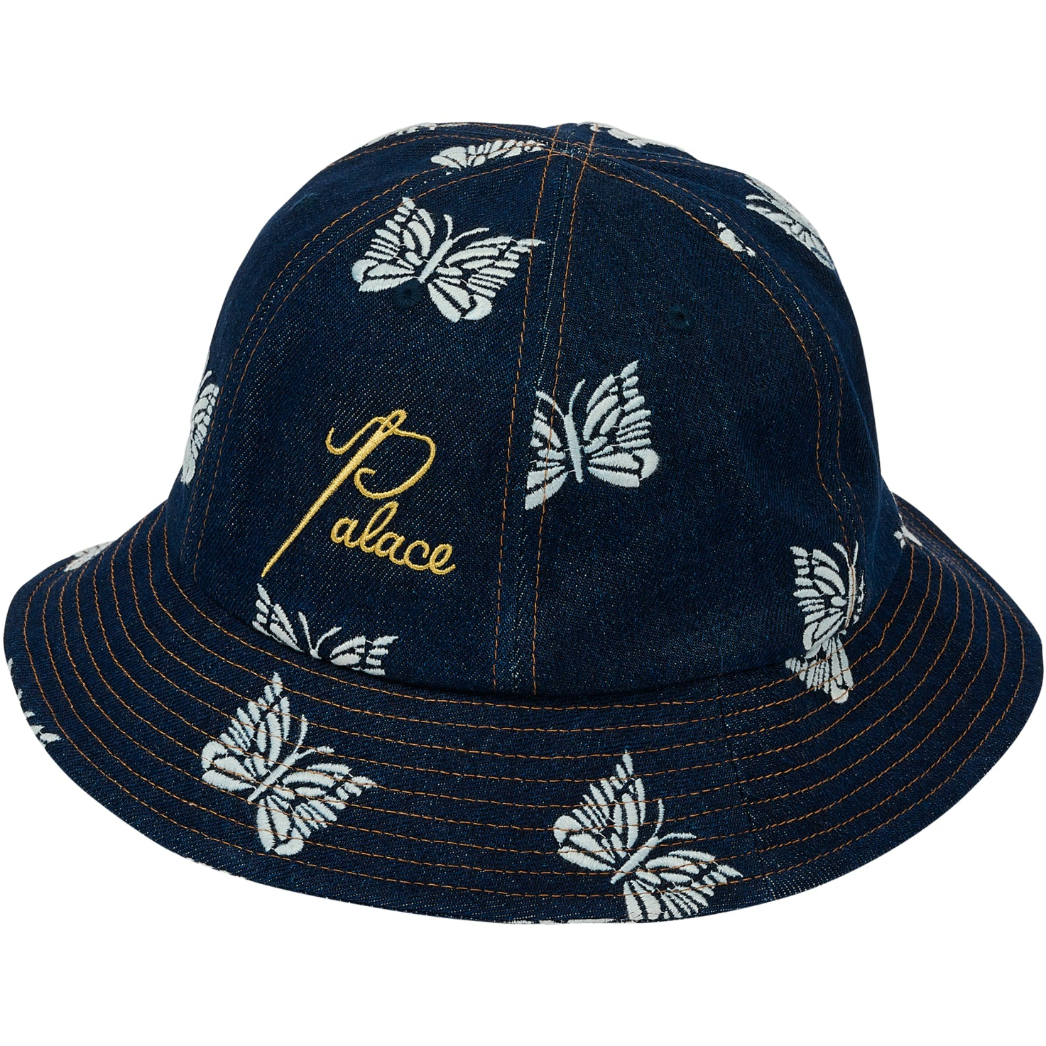 Thumbnail PALACE NEEDLES DENIM BUCKET HAT INDIGO one color