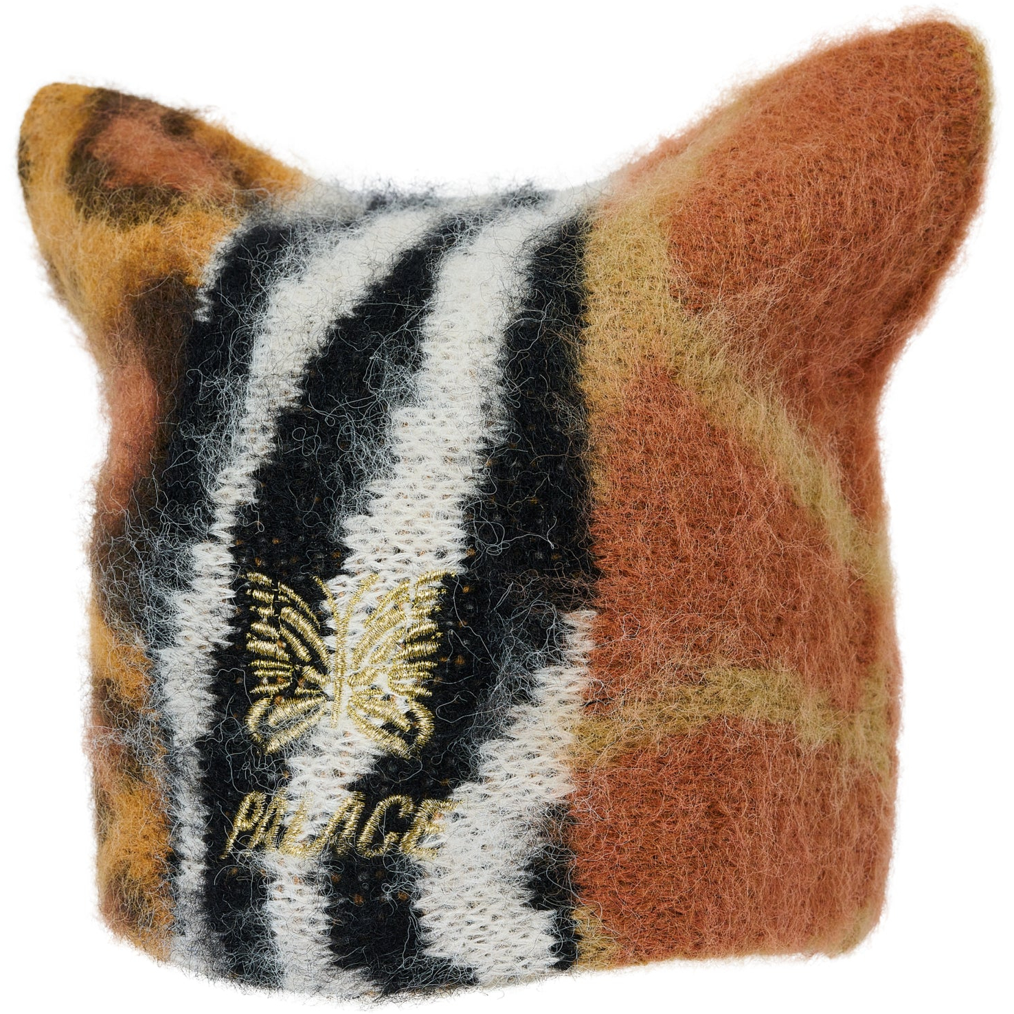 Thumbnail PALACE NEEDLES HAIRY SQUARE BEANIE MULTI ANIMAL one color