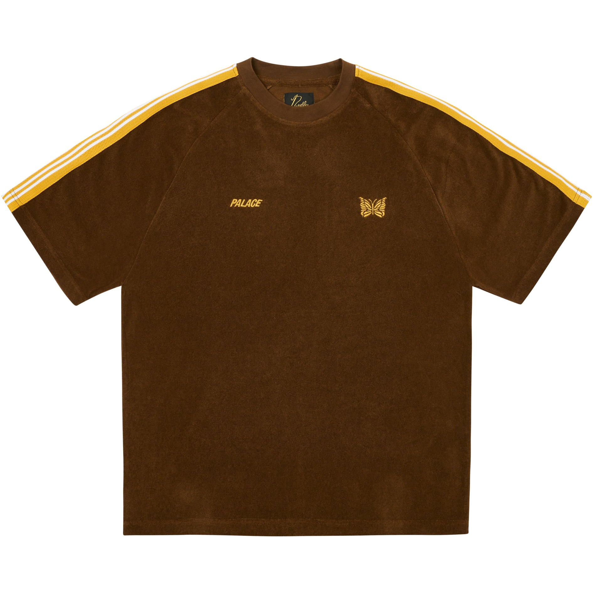 Thumbnail PALACE NEEDLES TOWELLING T-SHIRT BROWN one color