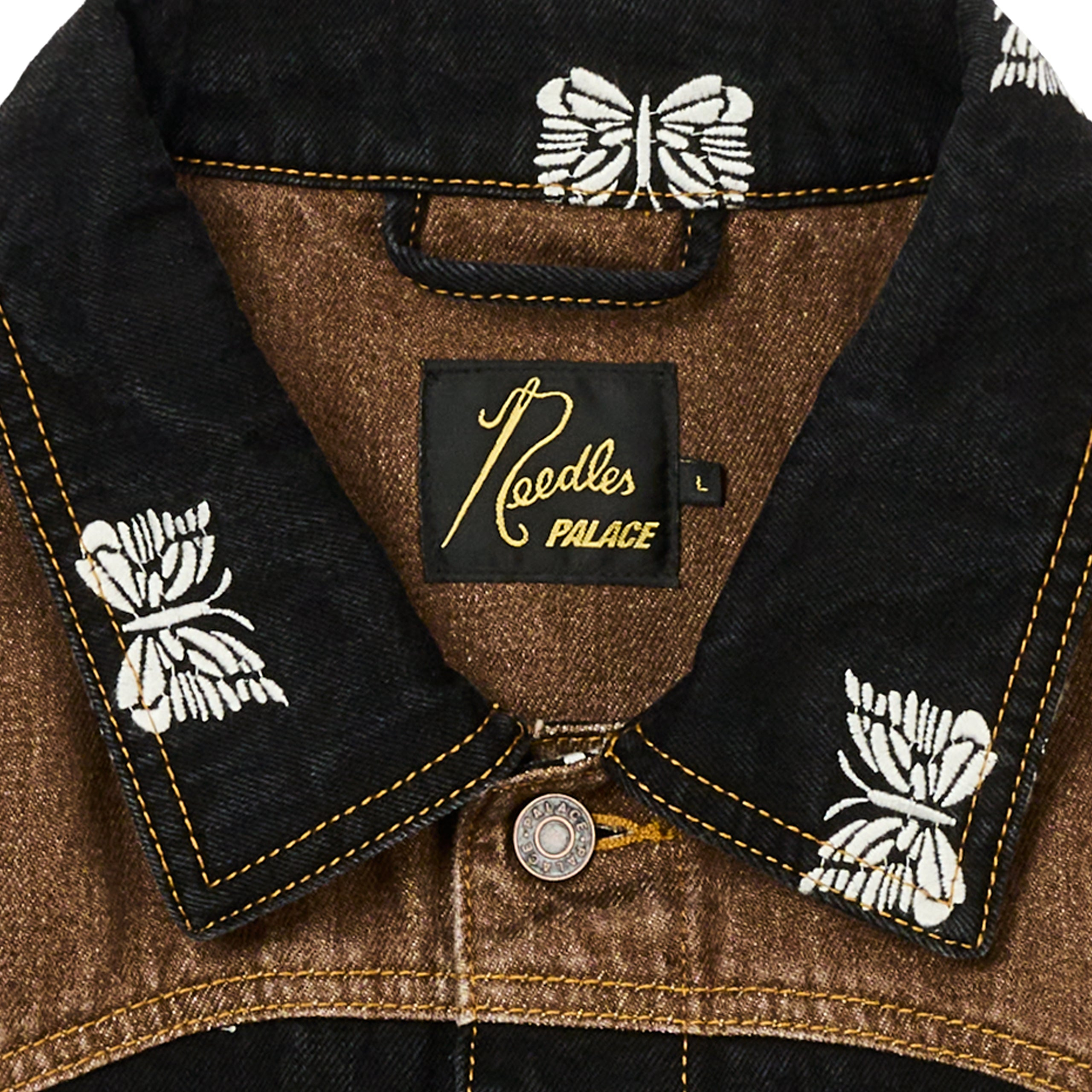 Thumbnail PALACE NEEDLES WESTERN DENIM JACKET BLACK one color