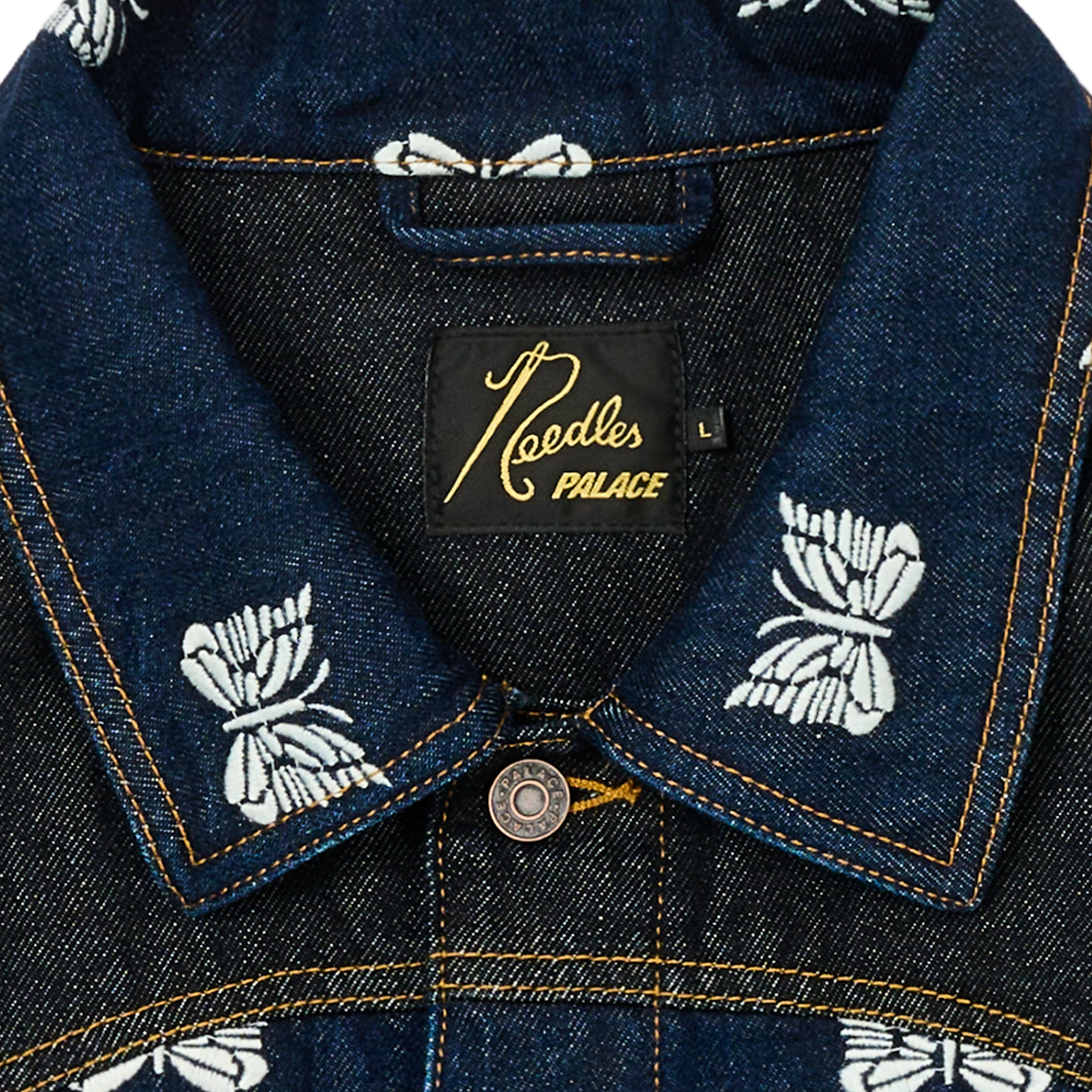 Thumbnail PALACE NEEDLES WESTERN DENIM JACKET INDIGO one color