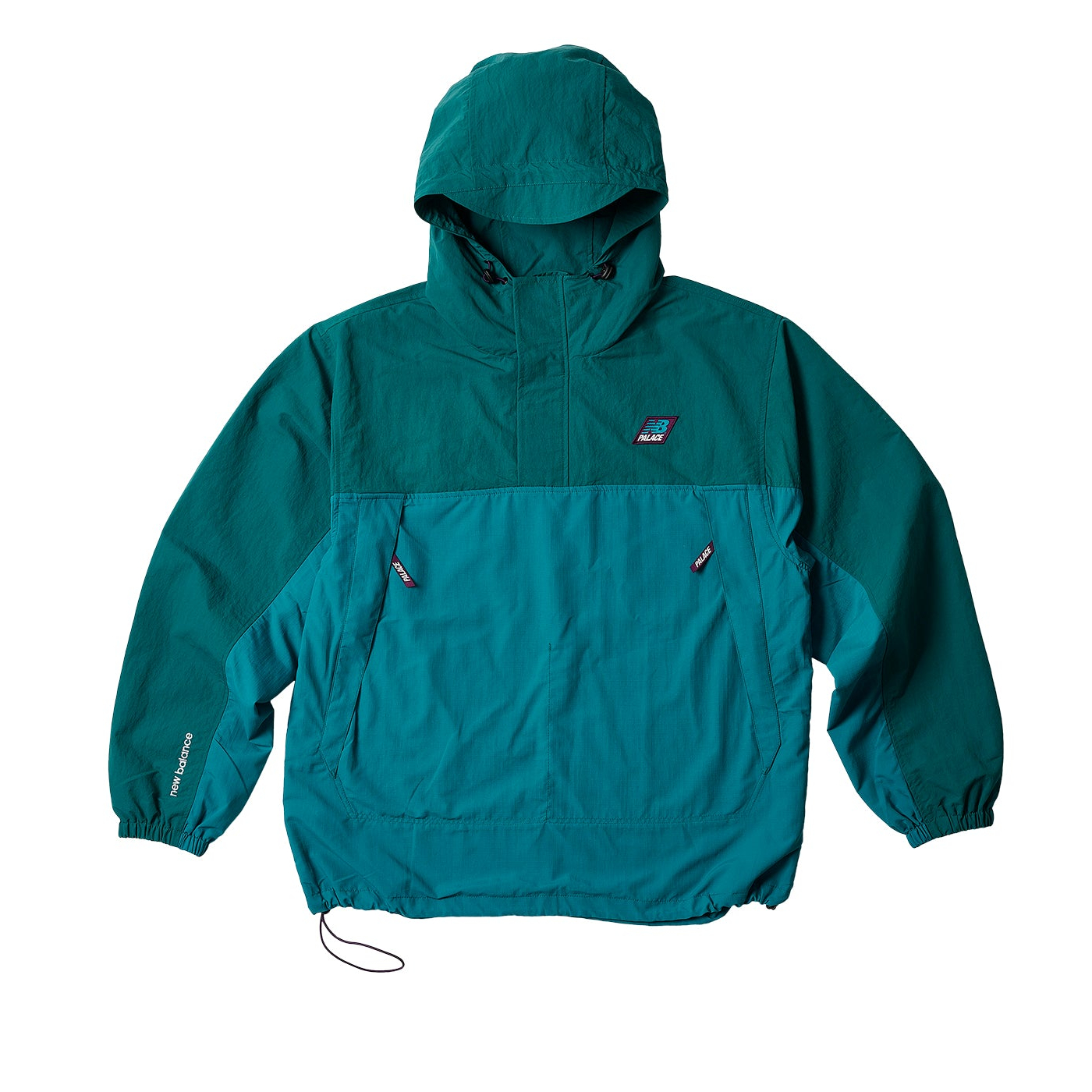 Thumbnail PALACE NEW BALANCE POP OVER SHELL JACKET TEAL one color