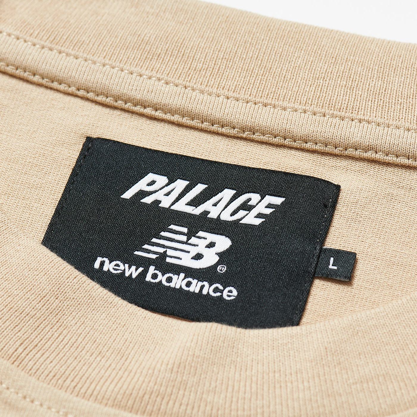 Thumbnail PALACE NEW BALANCE LOGO T-SHIRT TAN one color