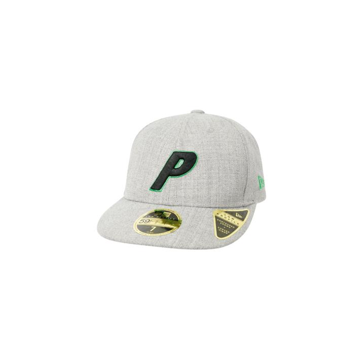 PALACE CAP 6 PANEL STADIUM NEW ERA GREY MARL one color