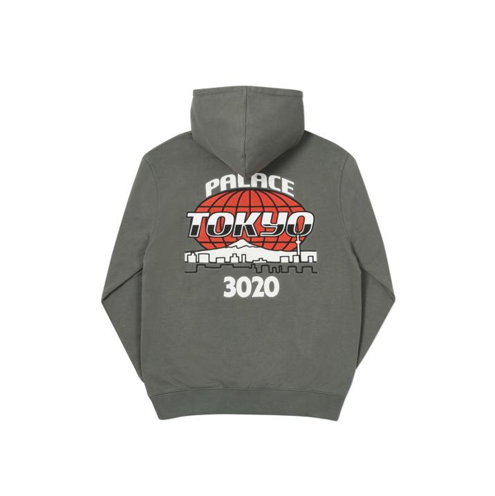 PALACE HOODIE NEW ERA GREY one color