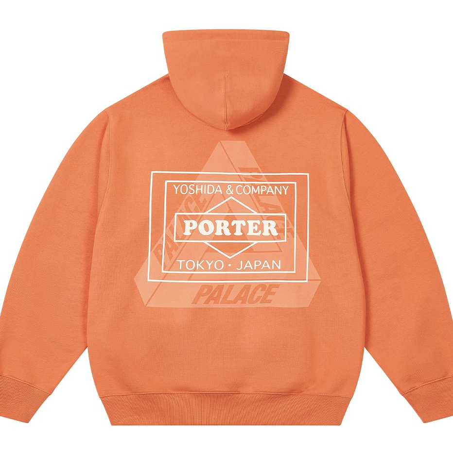 Thumbnail PALACE PORTER LOGO HOOD ORANGE one color