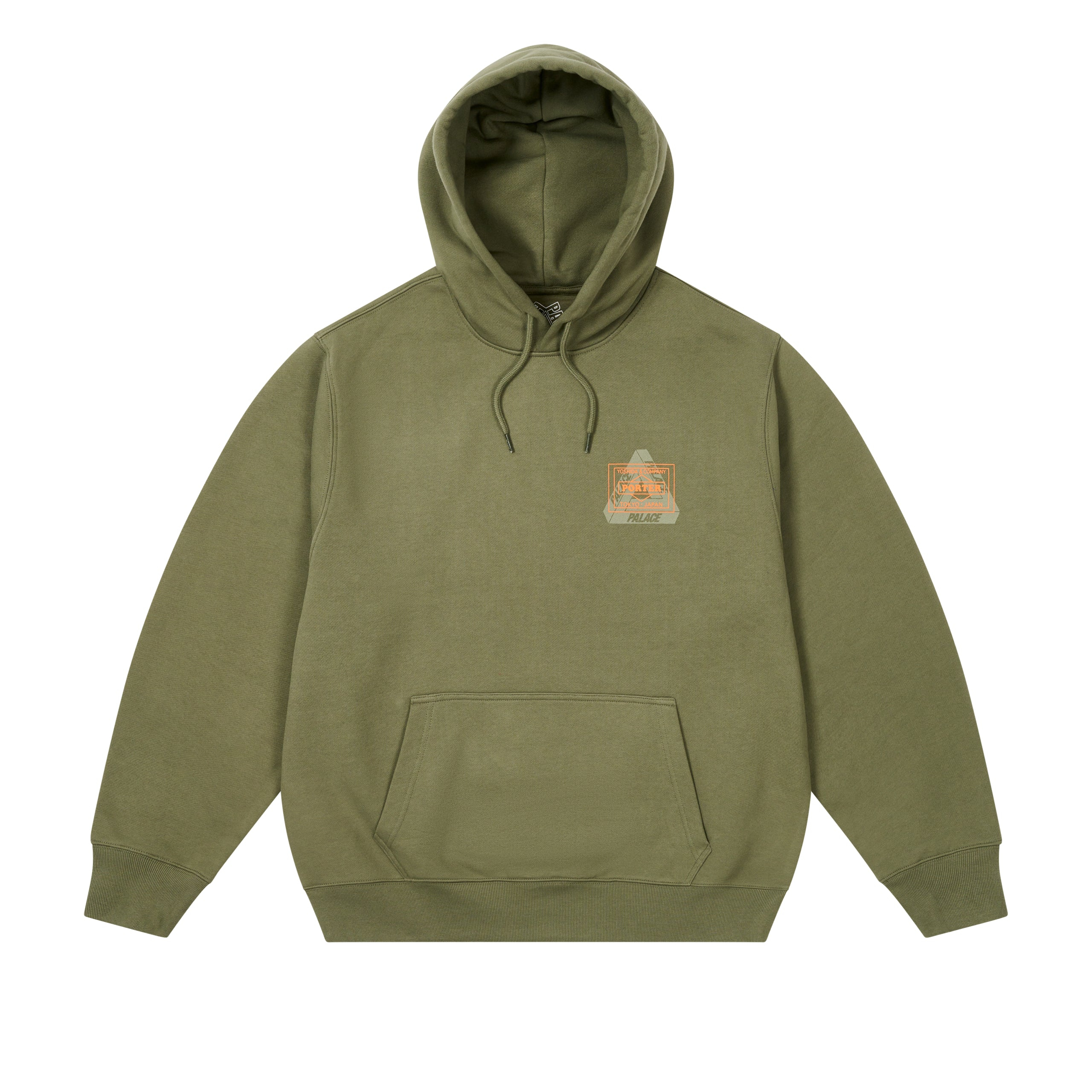 Thumbnail PALACE PORTER LOGO HOOD OLIVE one color