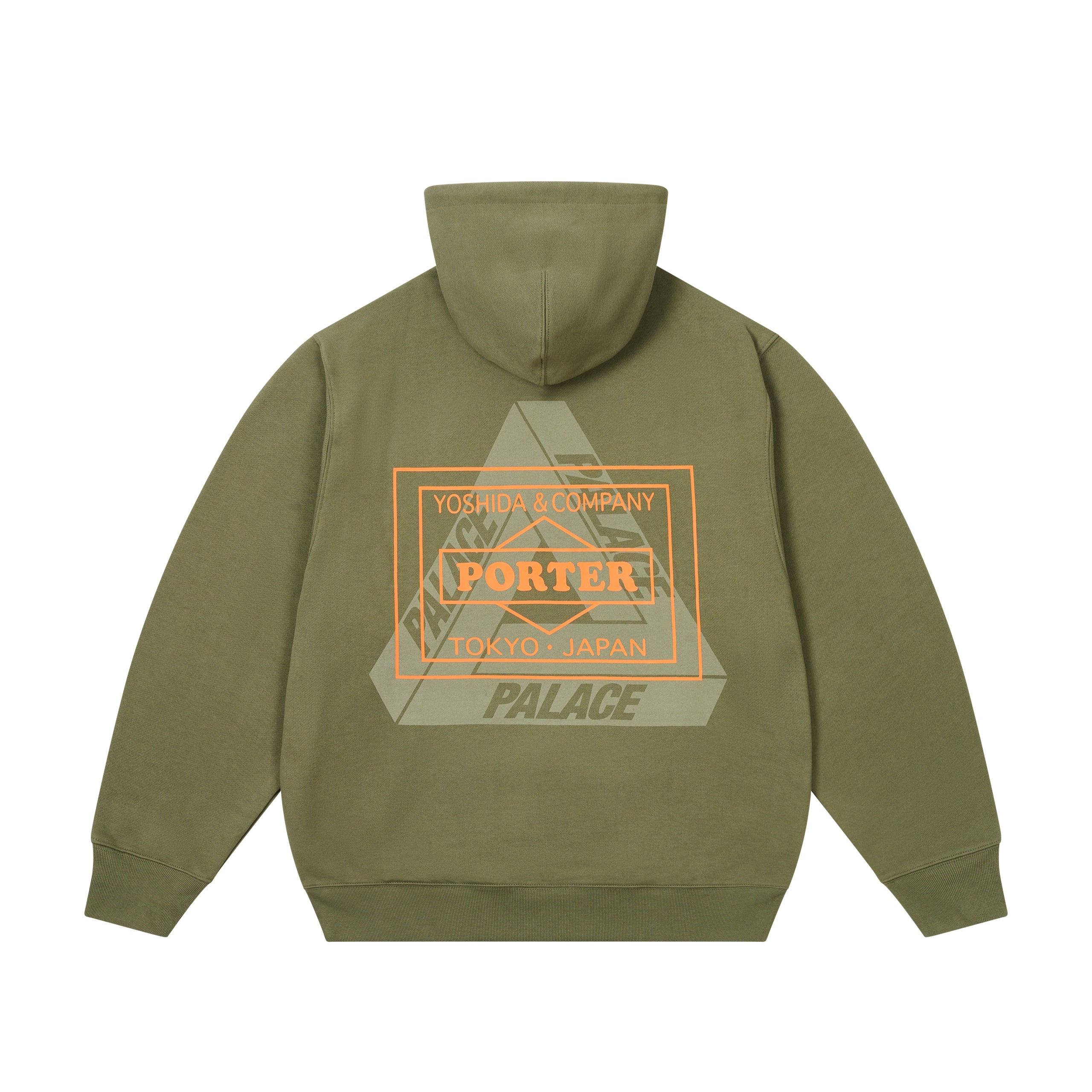 Thumbnail PALACE PORTER LOGO HOOD OLIVE one color