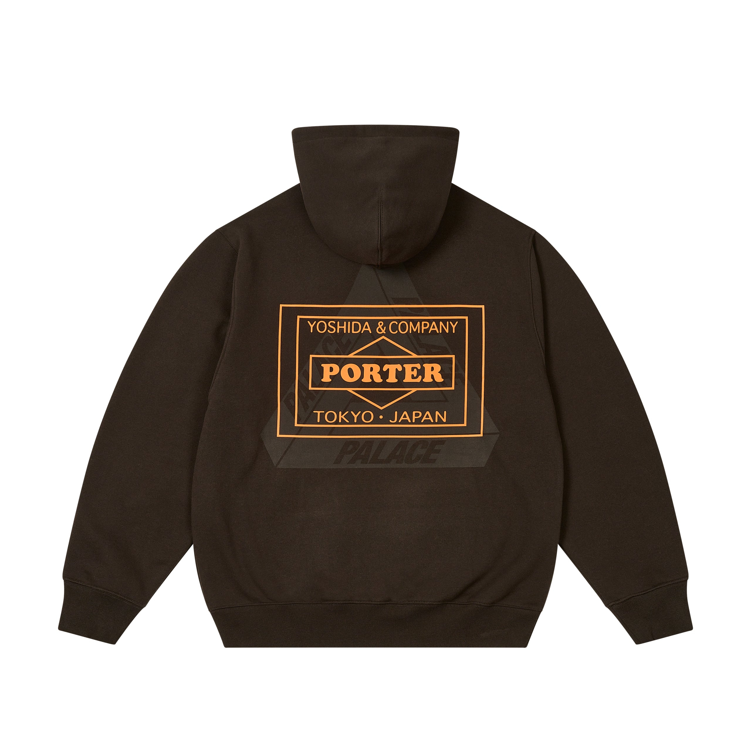 Thumbnail PALACE PORTER LOGO HOOD BLACK one color