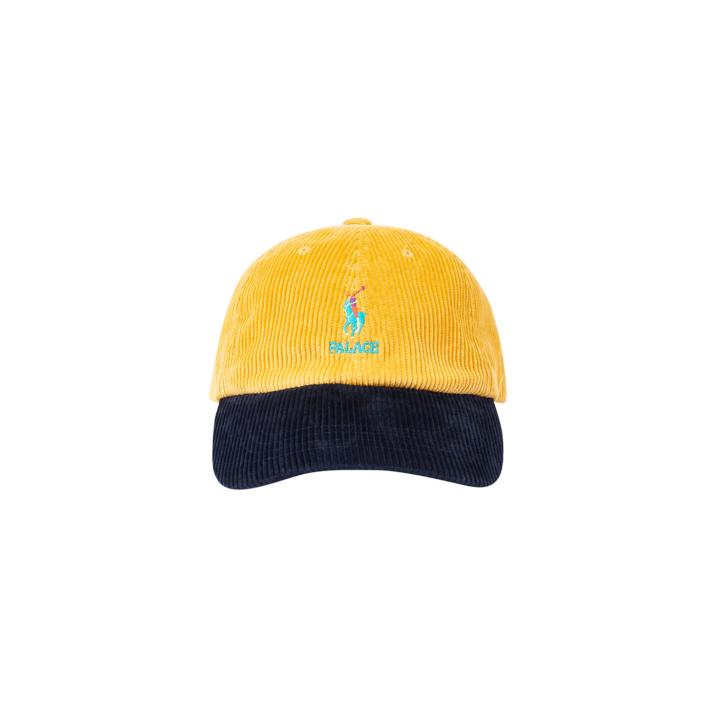 Thumbnail PALACE RALPH LAUREN CLASSIC POLO CAP CORDUROY PALAZZO YELLOW / AVIATOR NAVY one color