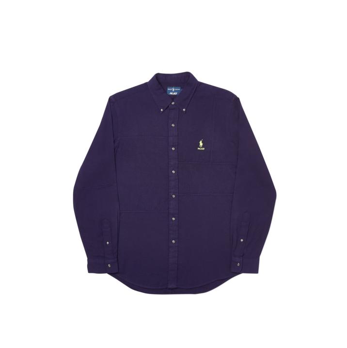 Thumbnail PALACE RALPH LAUREN B.D. SHIRT PIECED FLANNEL PALAZZO PURPLE one color