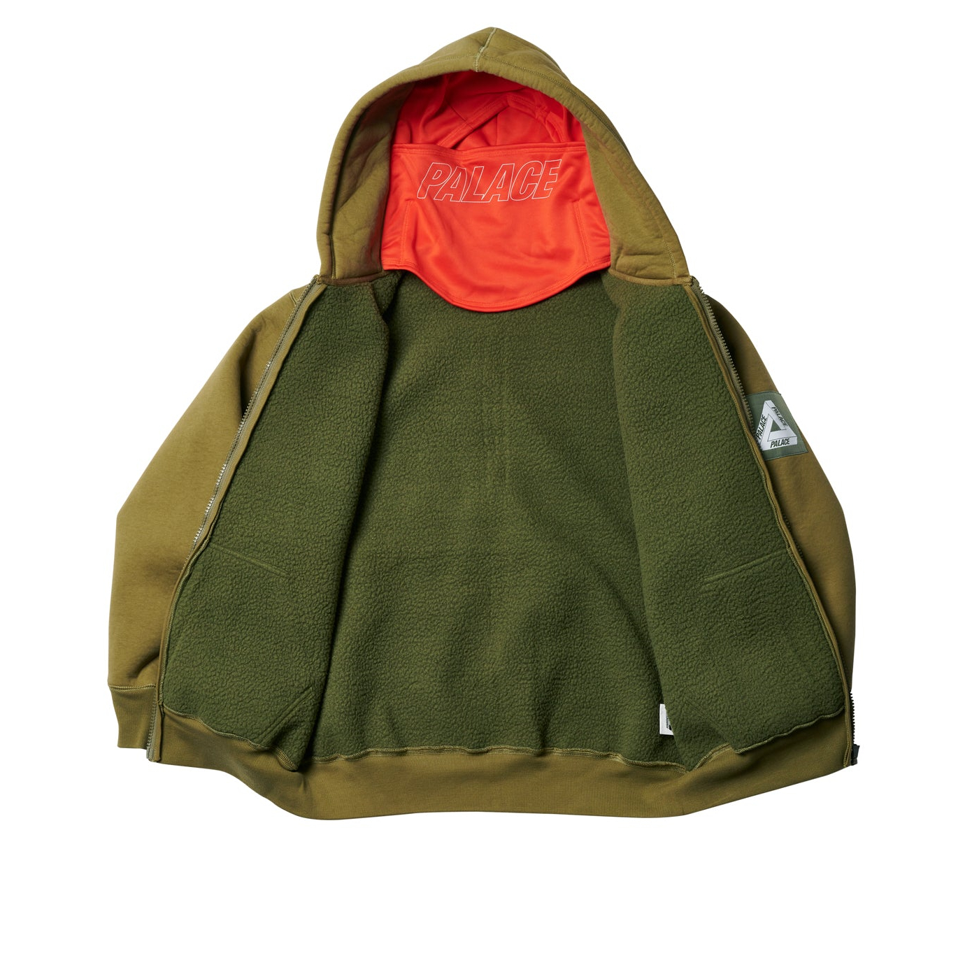 Thumbnail FACEMASK SHEARLING THERMAL HOOD OLIVE one color