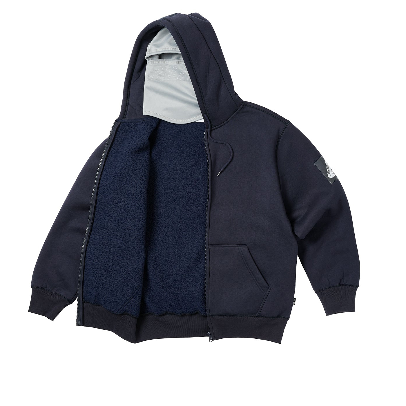 Thumbnail FACEMASK SHEARLING THERMAL HOOD NAVY one color