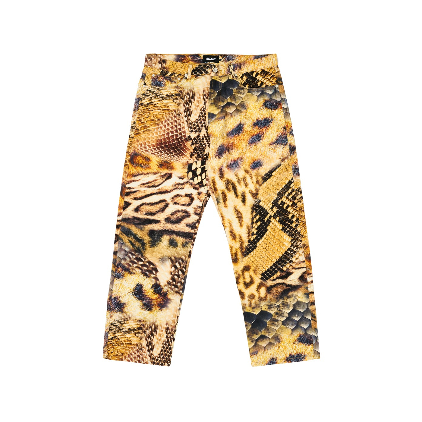 Thumbnail ANIMAL PRINT JEAN YELLOW one color