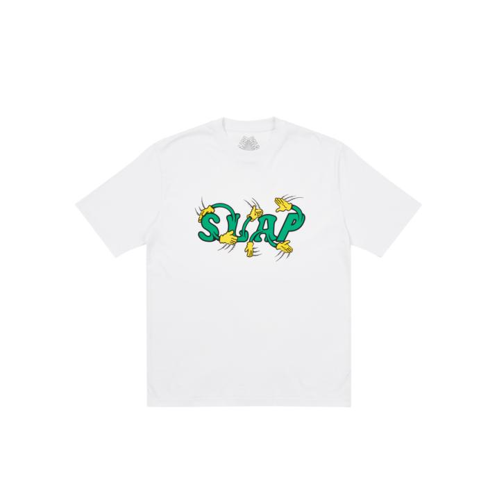 PALACE T-SHIRT SLAP ON THE BACK WHITE one color