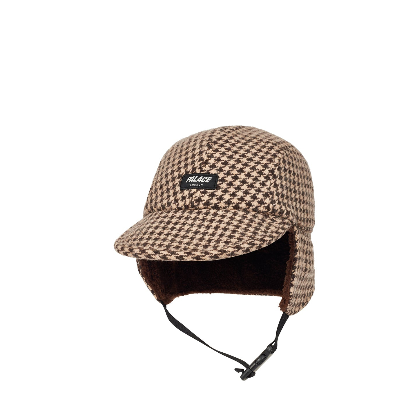 Thumbnail REVERSO EARFLAP 4-PANEL HOUNDSTOOTH BROWN one color