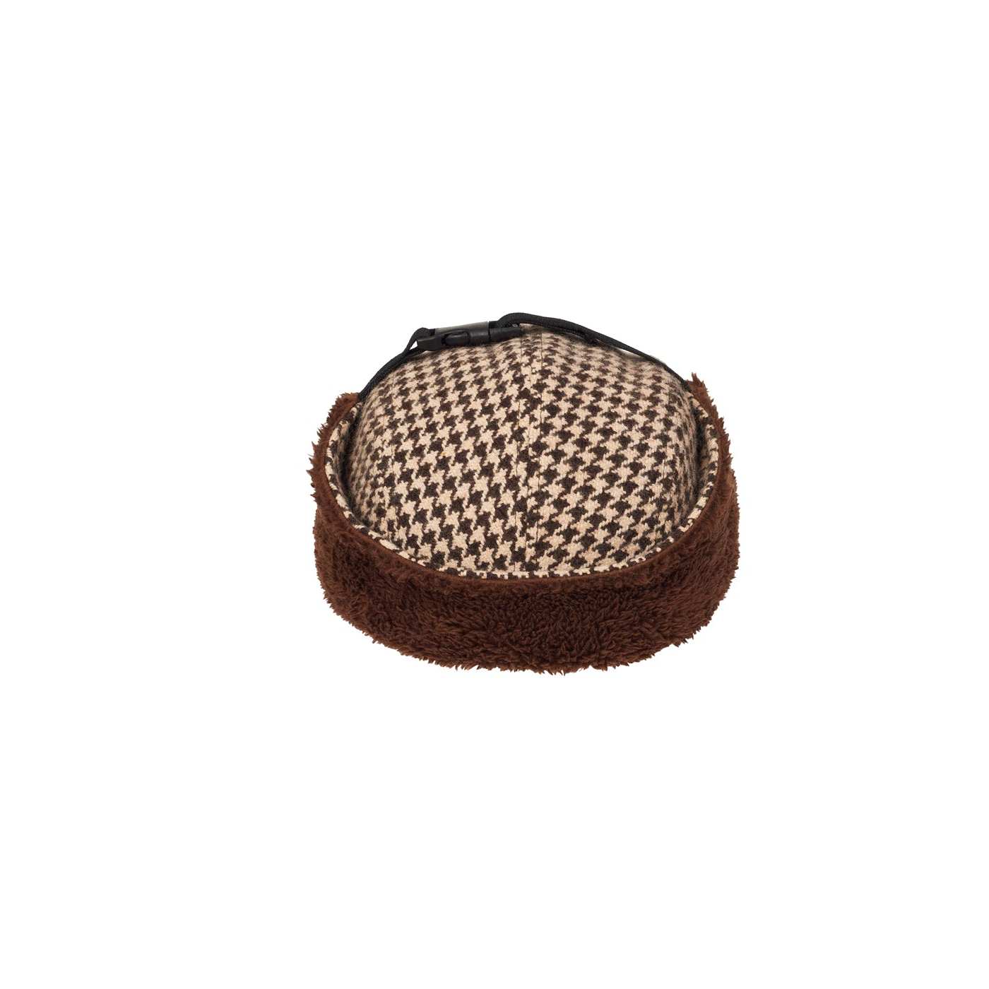 Thumbnail REVERSO EARFLAP 4-PANEL HOUNDSTOOTH BROWN one color