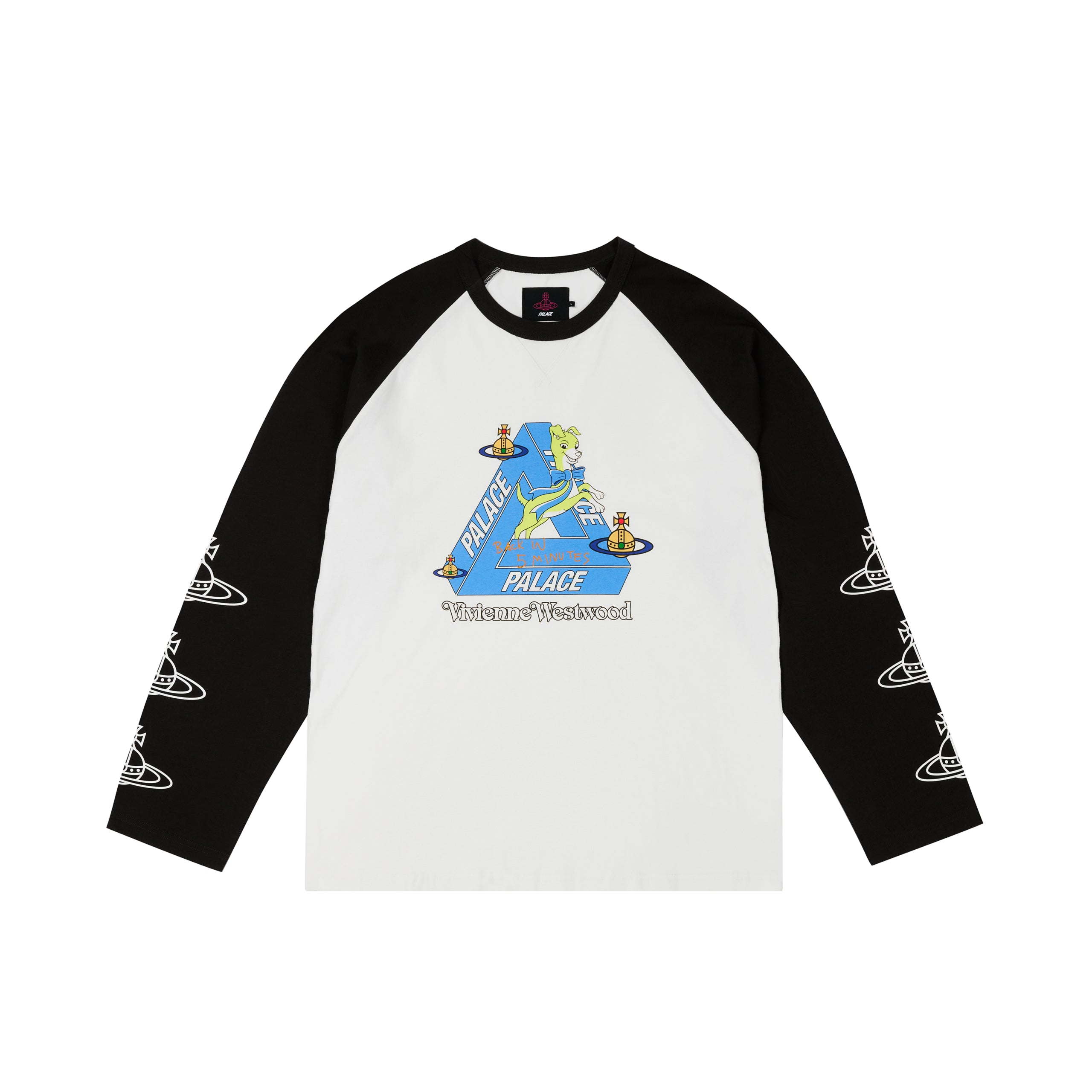 Thumbnail PALACE VIVIENNE WESTWOOD RAGLAN LONGSLEEVE WHITE / BLACK one color