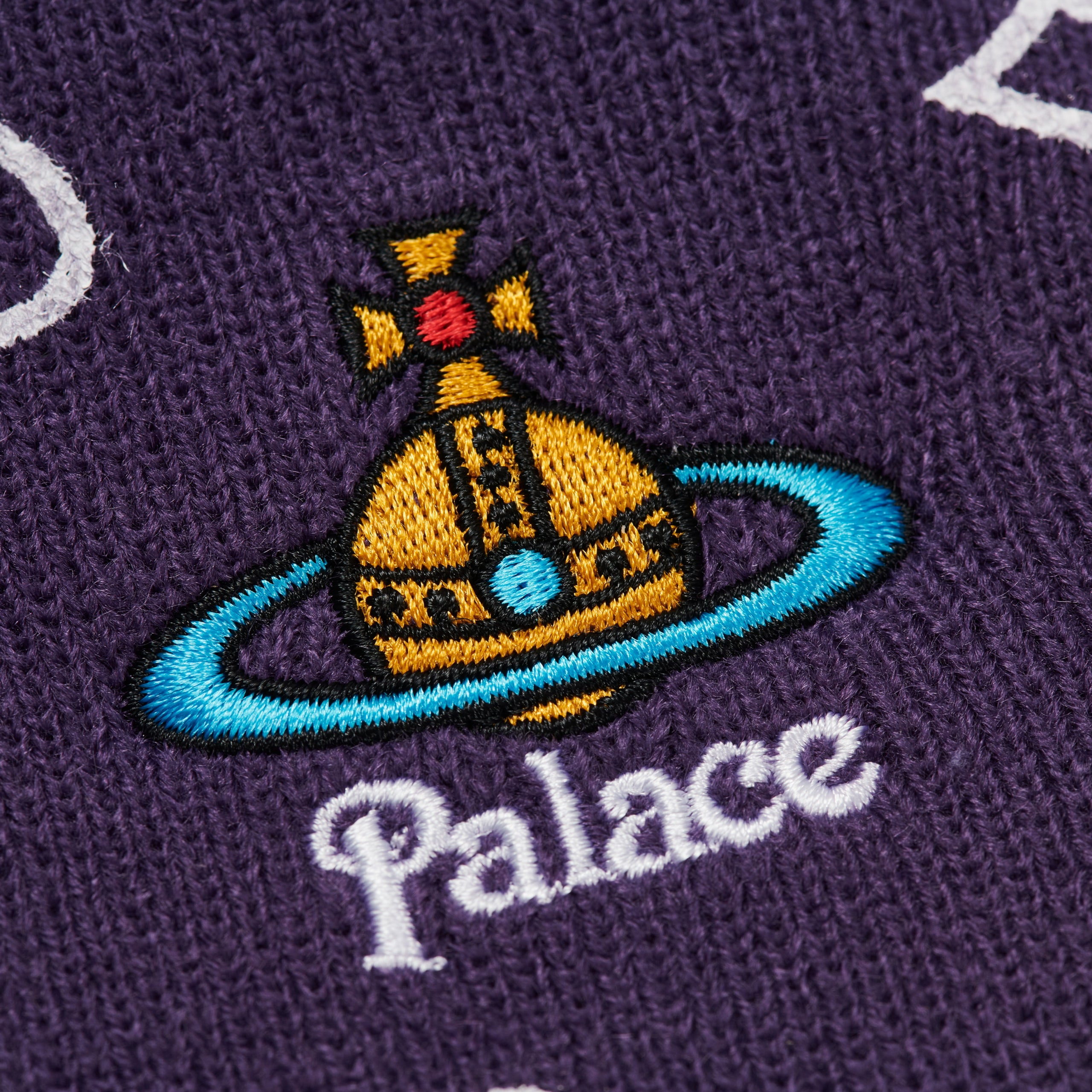 Thumbnail PALACE VIVIENNE WESTWOOD JERSEY BEANIE PURPLE one color