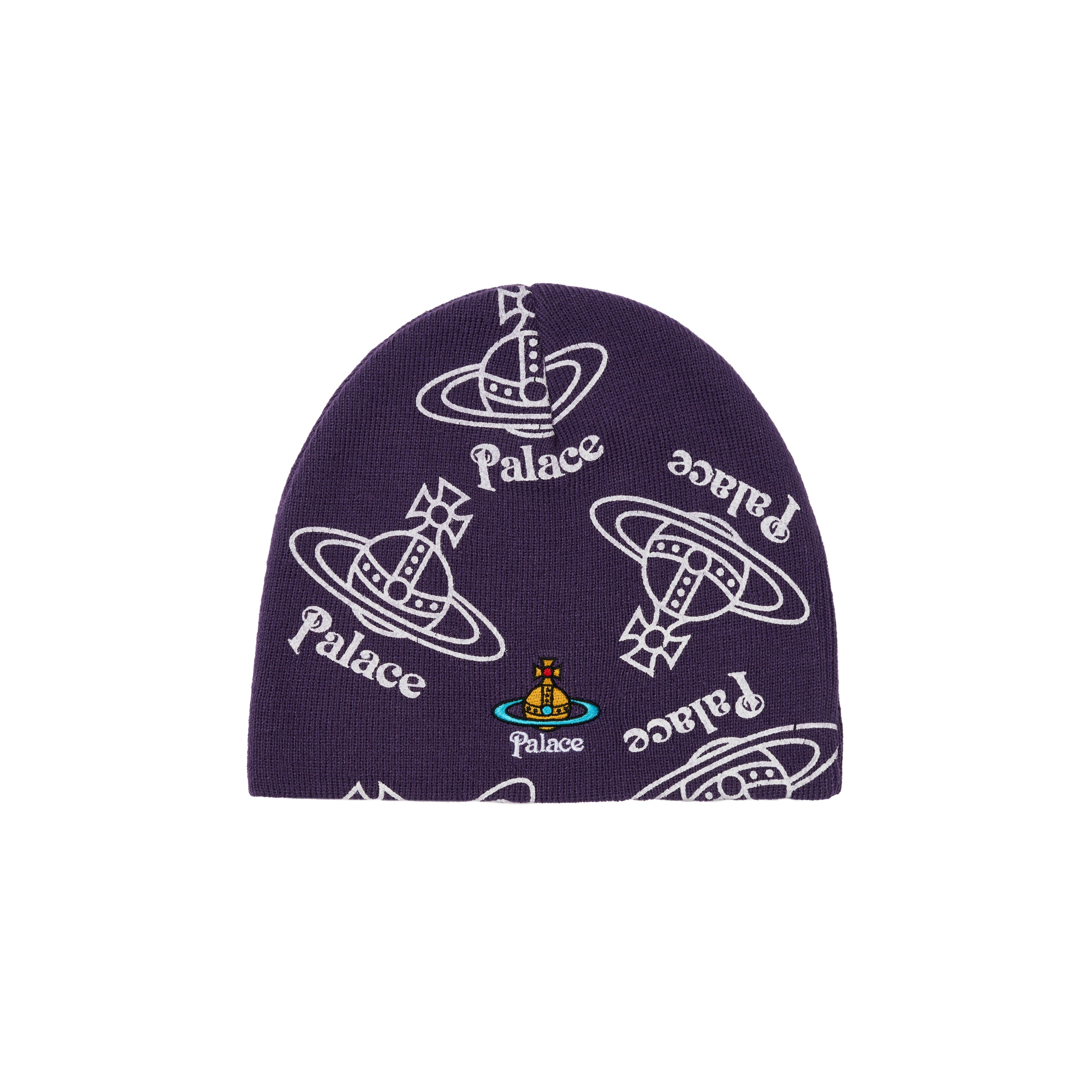 Thumbnail PALACE VIVIENNE WESTWOOD JERSEY BEANIE PURPLE one color