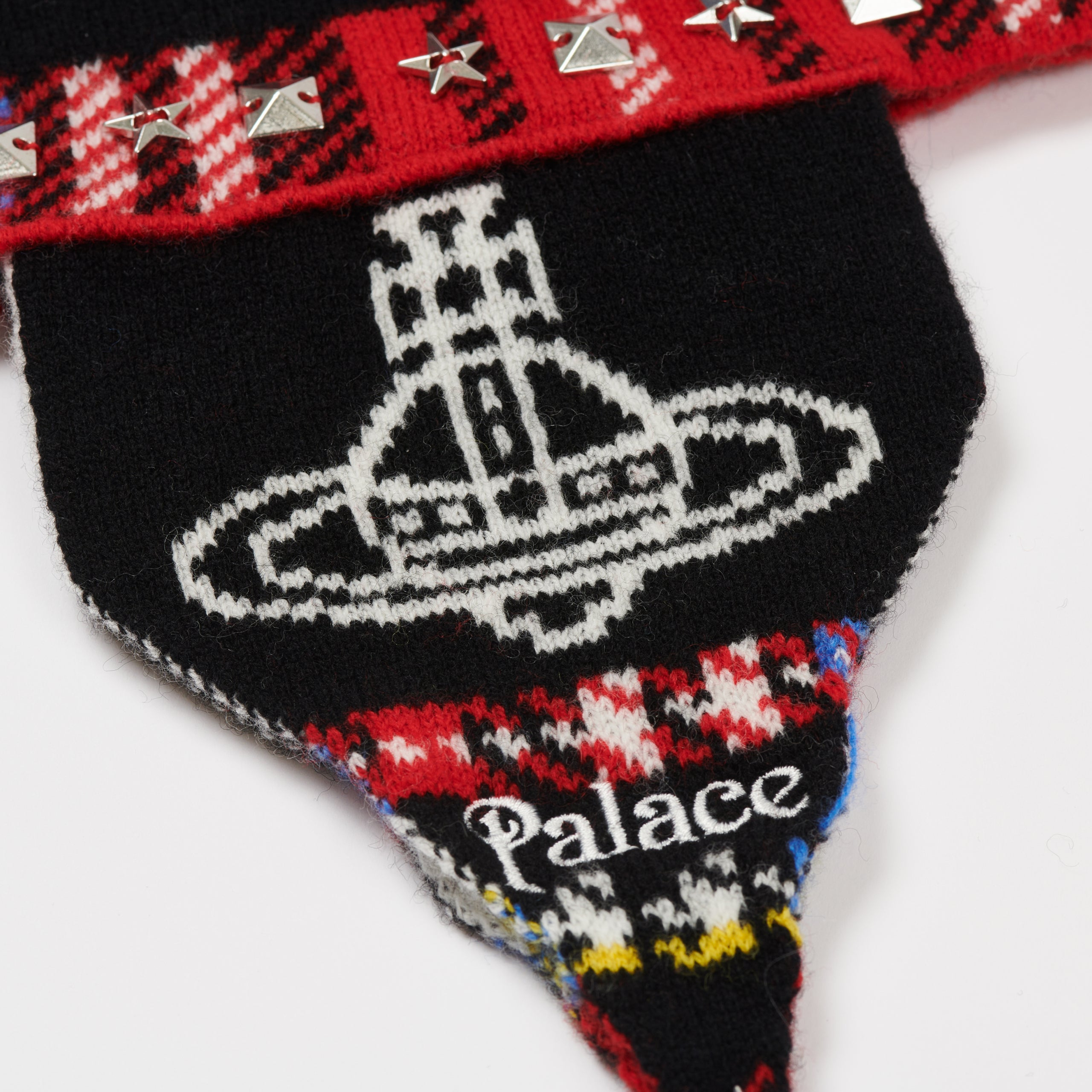 Thumbnail PALACE VIVIENNE WESTWOOD ORB KNIT EARFLAP BEANIE TARTAN one color