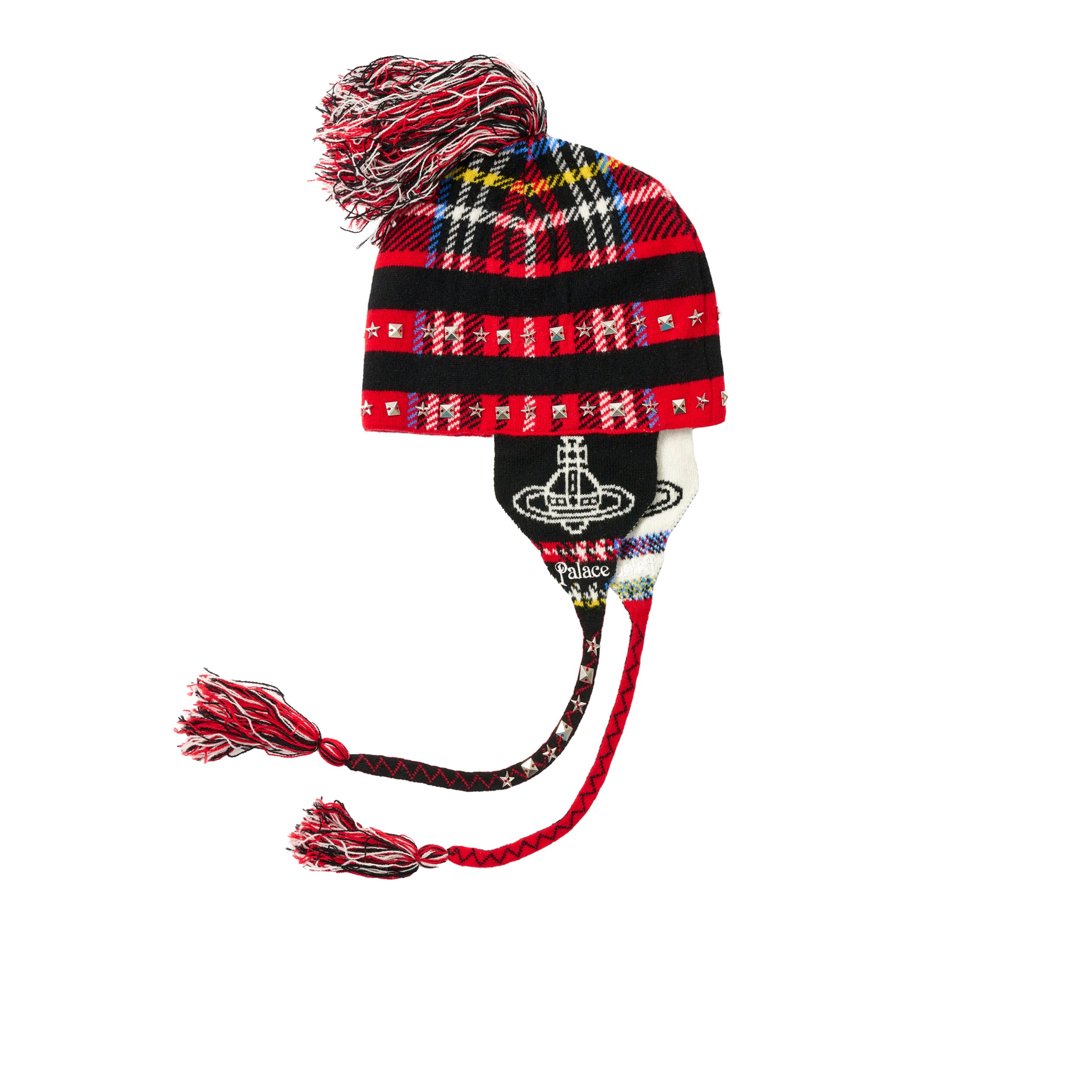 Thumbnail PALACE VIVIENNE WESTWOOD ORB KNIT EARFLAP BEANIE TARTAN one color