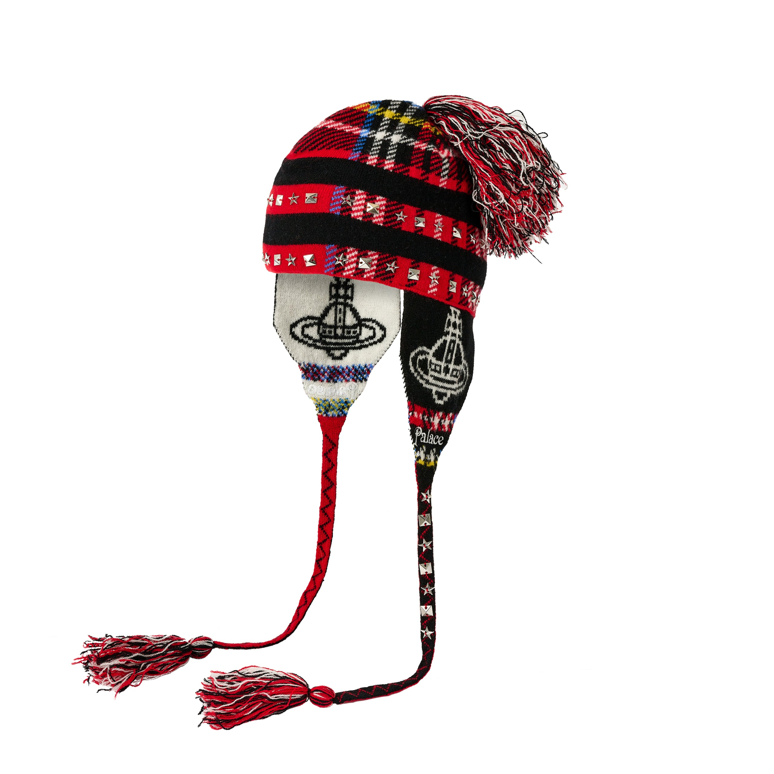 Thumbnail PALACE VIVIENNE WESTWOOD ORB KNIT EARFLAP BEANIE TARTAN one color