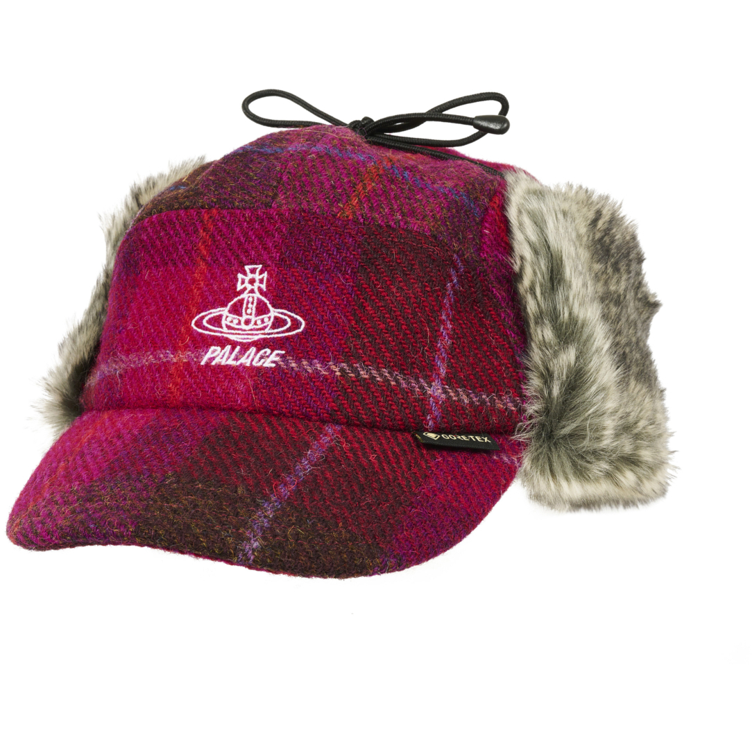 Thumbnail PALACE VIVIENNE WESTWOOD GORE-TEX SHOOTING CAP PLAID PINK one color