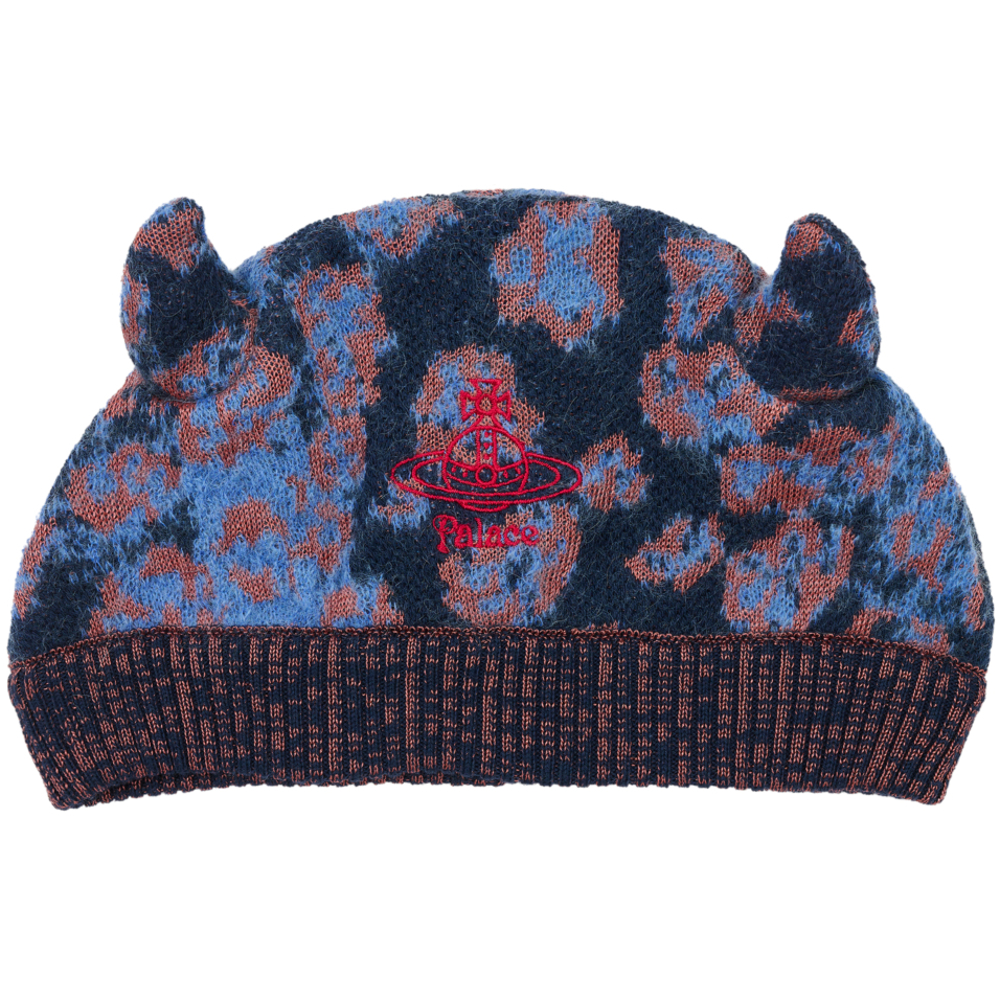 Thumbnail PALACE VIVIENNE WESTWOOD HORNY BEANIE PINK LEOPARD one color