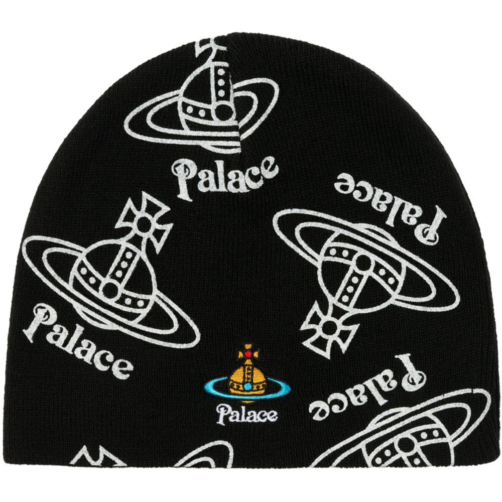 Thumbnail PALACE VIVIENNE WESTWOOD JERSEY BEANIE BLACK one color