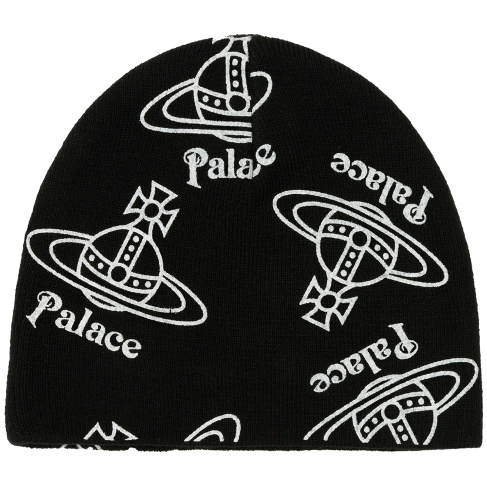 Thumbnail PALACE VIVIENNE WESTWOOD JERSEY BEANIE BLACK one color